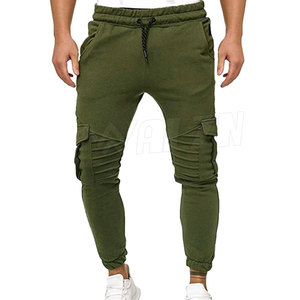 Pantalones de chándal para hombre de tamaño totalmente personalizado, pantalones de entrenamiento para hombre, ropa de invierno, pantalones de chándal de entrenamiento de Color sólido - Product Image 1