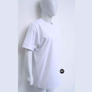 T-shirt pour femme surdimensionné et respirant avec impression de logo personnalisé, jersey 100% coton, coupe ample, streetwear pour l'été, teinture unie, non - Product Image 5