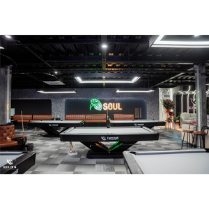 Mesa de billar de pizarra de lujo de 9 pies Estándar profesional de alta precisión para clubes y salones para el hogar - Product Image 3