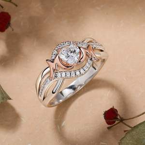 Bague en argent sterling Jeulia Mother Love Heart avec diamant - Cadeau romantique pour maman - Product Image 4
