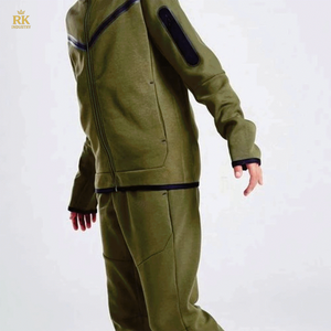 ชุดวอร์มสำหรับเด็กผ้าคอตตอนโพลีเอสเตอร์มีซิปมีฮู้ดแบบเต็มชุดวอร์มกางเกงวอร์ม - Product Image 2