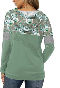 Sudadera con capucha corta para mujer, logotipo personalizado, algodón de alta calidad, ideal para gimnasio, deportes, jogging, correr, moda casual - Product Image 3