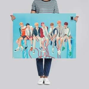 Modern Blue for BTS <b>Poster</b> Made of High Quality Paper for Wall Decor - Product Image 4