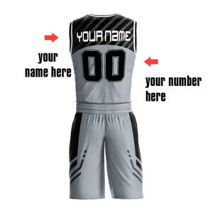 Ensemble de maillots de basket-ball réversibles de haute qualité uniformes respirants à séchage rapide unisexe personnalisé Logo de l'équipe de grande taille imprimé - Product Image 4