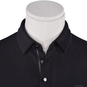 Camiseta de polo de algodón 100% de alta calidad para hombre, manga larga con estampado floral personalizable en la parte delantera, suministro ODM disponible - Product Image 3