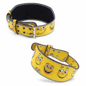 Cinturón de Gimnasio para Levantamiento de Pesas, Diseño Anime, 10MM, Cuero PU Suave, Resistente, Transpirable, Antideslizante, para Entrenamiento de Powerlifting - Product Image 1