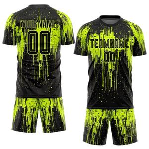 Vêtements de football d'été personnalisés Nom de l'équipe Maillot de football inclus Kits d'uniformes avec vêtements de sport pour équipes sportives - Product Image 3