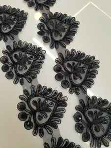 Elegante encaje bordado floral colorido para la moda decoración del hogar proyectos de artesanía estilo de negocios bolsas de ropa zapatos regalos - Product Image 5