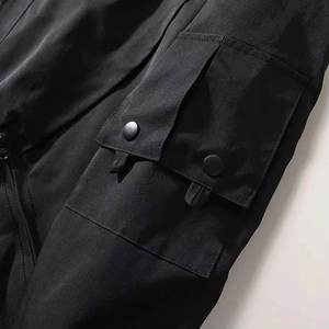 Veste universitaire d'hiver pour homme de style collège, en toile, col montant, logo sur le devant, imperméable, coupe-vent, tendance pour les filles - Product Image 6