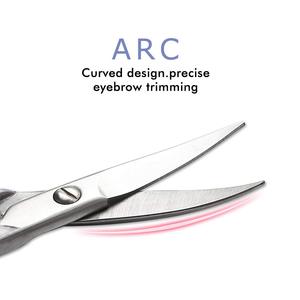 Juego de 2 Tijeras de Manicura de Acero Inoxidable de Primera Calidad, Kit de Tijeras con Punta Recta para Diestros, para Hombres y Mujeres - Product Image 3
