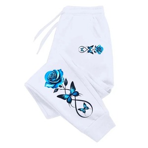 Pantalones de pierna ancha para Mujer de Nueva moda de otoño e invierno, pantalones holgados de cintura alta con estampado de rayas - Product Image 2