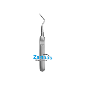 Elevador Heidbrink de raíz dentada Dental no estéril de acero inoxidable de alta calidad punta curva derecha 2 .0mm - Product Image 1