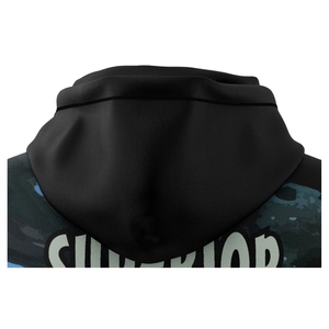 Sudadera con Capucha Unisex de Felpa para Hombre, Corte Regular, Casual, Bordada, Gruesa, Lavada al Ácido, con Parches Desgastados, para Invierno - Product Image 4