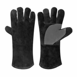 Guantes de Soldadura Reforzados con Piel de Vacuno, Resistentes a la Abrasión, para Bomberos, Barbacoa, Duraderos - Product Image 6