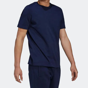 T-shirt personnalisé 100% coton pur de qualité supérieure, uni noir et blanc, classique à manches courtes, décontracté d'été, t-shirts pour hommes de haute qualité - Product Image 3