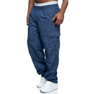 Venta caliente 100% pantalones Cargo de algodón para hombres de alta calidad medio recto multifuncional transpirable ropa de calle de alta calidad - Product Image 1