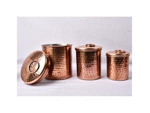 Boîte en cuivre antique faite à la main, forme et taille personnalisées, stockage et conteneur d'aliments de haute qualité, excellente valeur - Product Image 3