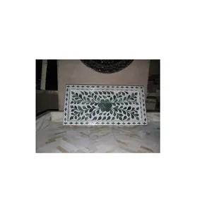 Trendy Handmade Custom-Size Wood and Resin <b>Tray</b> Top Home Kitchen and Tabletop Bone Inlay Serving <b>Tray</b> For <b>Jewelry</b> - Product Image 5