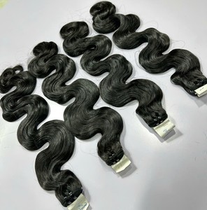 ¡Cabello Barato! Extensiones de Cabello Virgen Remy Vietnamita AZURA HAIR, 100% Naturales, Onduladas, Doble Trama Profunda, Color Negro, Sin Costuras, de Lujo - Product Image 1