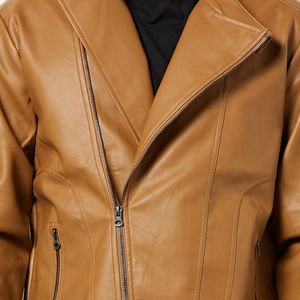 Chaqueta de cuero impermeable de peso pesado de estilo callejero para hombre, moda única con tela original, la mejor calidad, servicio OEM - Product Image 5