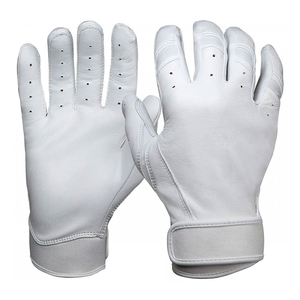 Guantes de Bateo Transpirables de Tacto Suave, Guantes de Béisbol de Cuero Suave, Guantes de Bateo de Softbol de Alta Calidad con Agarre Superior, Logotipo Personalizado - Product Image 1