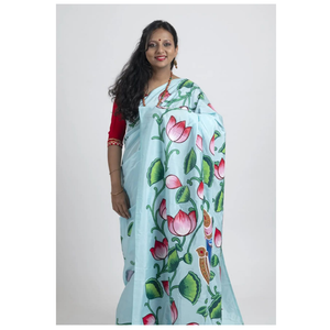 Sari de Georgette personalizable para adultos, accesorios de moda para ocasiones de fiesta, último diseño, regalos personalizados y ventas especiales - Product Image 1