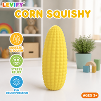 Jouet Squishy Maïs 25 CM – Anti-stress et Décompression – Forme Mignonne de Maïs – Restauration Rapide de la Forme – Idéal pour Enfants et Adultes – Cadeau Préféré
