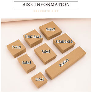 Caja de regalo de joyería blanca, caja de almacenamiento de joyería de cartón, caja de collar de anillo, caja de cartón forrado de esponja Rectangular - Product Image 3