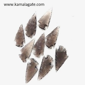 Đen <span class=keywords><strong>obsidian</strong></span> handmade 1-1.5 inch Đen <span class=keywords><strong>obsidian</strong></span> đá đầu mũi tên bán quý đá thủ công tay knapped đầu mũi tên - Product Image 3