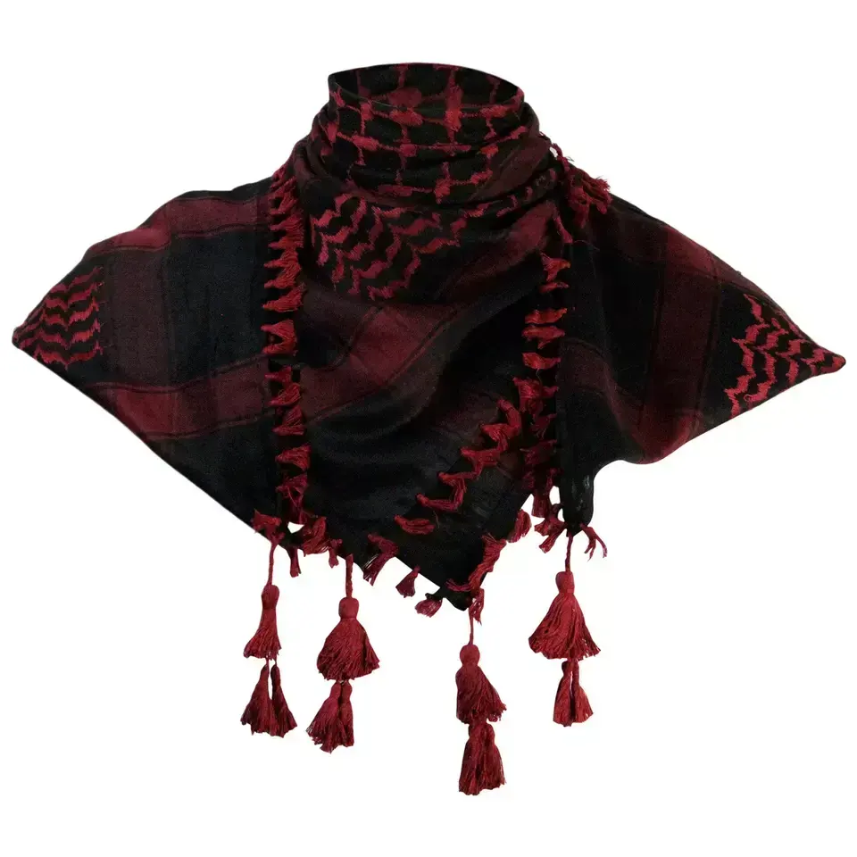 Outdoor Sport Hiking Camping Cycling Shemagh Muslim Shemagh Scarf Multifunction Headwrap 100% Cotton Shemagh