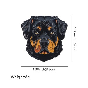 Broches en émail pour animaux de compagnie mignons, famille, chien, berger allemand, husky, bouledogue <span class=keywords><strong>français</strong></span>, corgi, dessin animé, animal, broche pour vêtements, fête des pères - Product Image 6