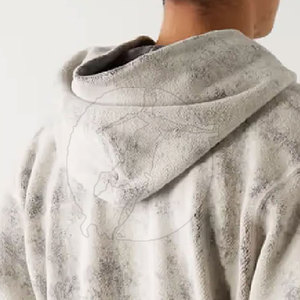 Confortable Hommes Acid Hoodies Automne Hiver Acid Wash Hoodies Premium 100% Coton Acid Wash Hoodies - Product Image 5