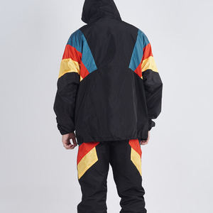 Conjunto de ropa de entrenamiento deportivo informal de secado rápido para hombre, chándales cortavientos con cierre de cremallera a prueba de viento para la temporada de verano - Product Image 4