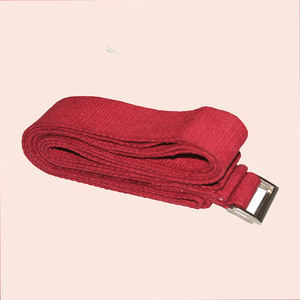 Vente chaude Réglable Double D-Rings Coton Yoga Strap Accessoire De Fitness Écologique - Product Image 1