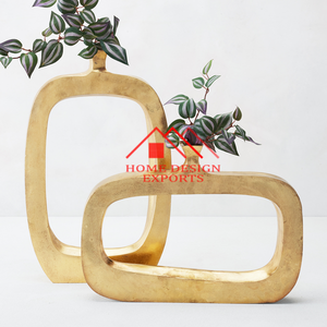 Vajilla de Metal Florero Moderno para Decoraciones de Sala de Estar Centros de Mesa Flor de Jardín - Product Image 4