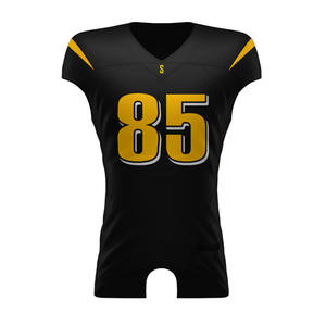 Tissu en maille surdimensionné hommes Polyester Vintage maillot de football américain maillot américain vêtements services de traitement - Product Image 1