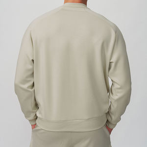 Custom Basics Hombres Deportivo Media cremallera algodón mezclado Invierno Plain Fleece Pullover Sudadera Casual Manga larga Sudadera con capucha de gran tamaño - Product Image 3