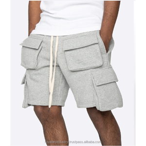 กางเกงขาสั้นคาร์โก้สำหรับผู้ชายกางเกงขาสั้นระบายอากาศได้ดีมีกระเป๋าทันสมัยสำหรับฤดูร้อน - Product Image 6