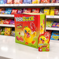Yoloduck Halal Bonbons Durs Personnalisés en Résine Grande Taille Forme Animale Poudre Créative en Vrac Goût Fruité Sucette