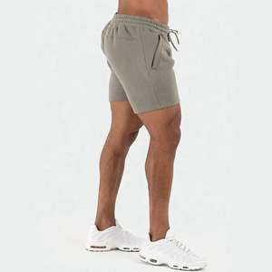 Rendimiento personalizado 6 pulgadas entrepierna liso en blanco cintura elástica Relax Fit Casual cordón pantalones cortos algodón poliéster polar pantalones cortos hombres - Product Image 4