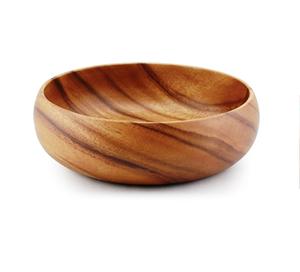 Acacia Wood Flat Bowl 6 Top Selling Salad Bowl Platter Customized Size Made In India - Product Image 3