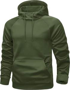 Sweat à capuche décontracté pour homme en molleton épais 100 % coton, personnalisable avec logo, motif uni imprimé, séchage rapide, idéal pour l'hiver – Vente en gros - Product Image 1