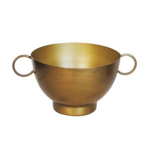 Bol en laiton doré avec un design fait à la main et une construction robuste parfait pour les cadeaux ou les cérémonies traditionnelles - Product Image 1