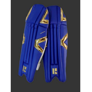 Protectores de Piernas para Portero de Cricket Premium, 100% Algodón/Cuero PU Acolchado, Protección para Piernas, Hecho en India, para Entrenamiento y Partidos de Jóvenes y Adultos - Product Image 1