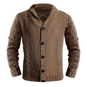 เสื้อสเวตเตอร์ผู้ชาย น้ำหนักเบา เสื้อคาร์ดิแกนสำหรับผู้ชายและผู้หญิง ดีไซน์แฟชั่นใหม่ สไตล์ลำลอง ถักทออย่างมีสไตล์ - Product Image 1