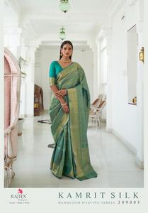Indiase Traditionele Bruiloft Dragen Zachte Handgeweven Weven Mooie <span class=keywords><strong>Kanchivaram</strong></span> Zijde <span class=keywords><strong>Saree</strong></span> Voor Vrouwen Mode Leverancier Uit India - Product Image 2