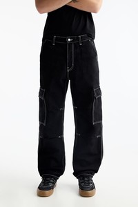 Pantalones Vaqueros de Mezclilla para Hombre, Estilo Vintage, Lavado, Corte Regular, Pierna Recta, Holgados, con Parches, Impermeables, Transpirables, de Alta Calidad, Fabricados a Medida - Product Image 4