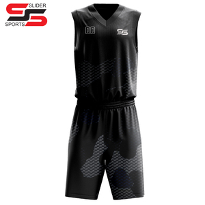 Uniforme de Baloncesto Unisex Slider Sports, 100% Poliéster, Bordado 3D, Impresión por Transferencia de Calor, Transpirable, Absorbe la Humedad - Product Image 4