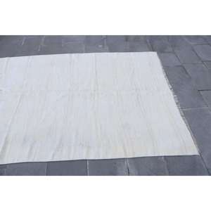 พรมวินเทจขนาด 4.7x11.7 ฟุต, พรมตุรกีขนาดใหญ่, พรมลายพรางสีขาว - Product Image 5