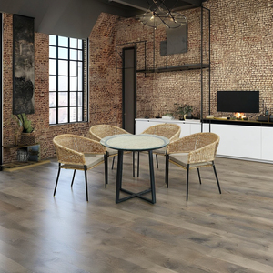 Arthur Traditional Taste Asian Design <b>Rattan</b> <b>Dining</b> Room Furniture <b>Dining</b> <b>Table</b> Set Tempered Glass Top Handmade Indonesia Home - Product Image 2